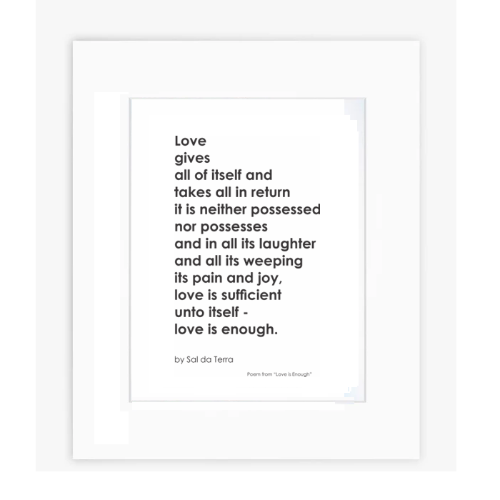 Love Gives Itself Art Print