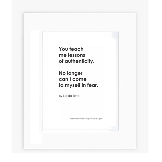 You Teach Me Art Print